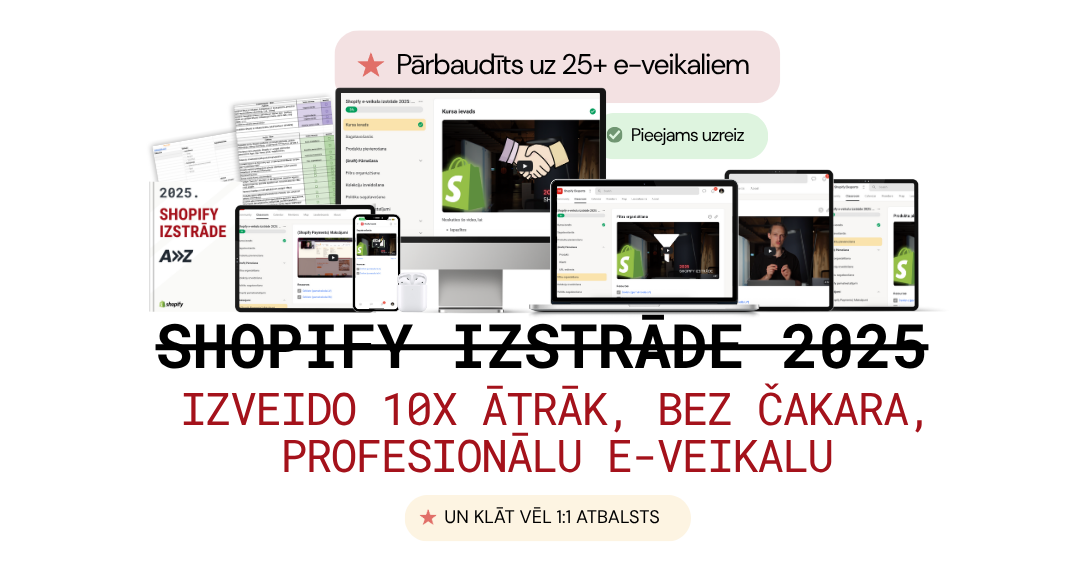 Shopify izstrāde 2025